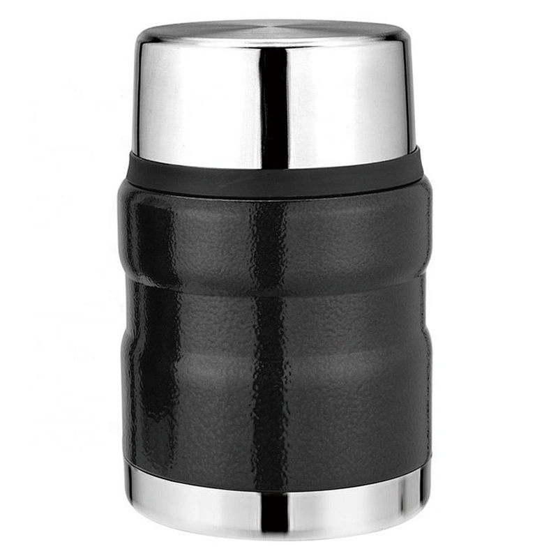 Metal double wall vacuum lunch box insulated thermos food jar