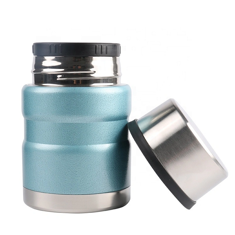 420ML Double Wall Thermal Soup Pot Insulated Food Vacuum Flask Container Stainless Steel Jar