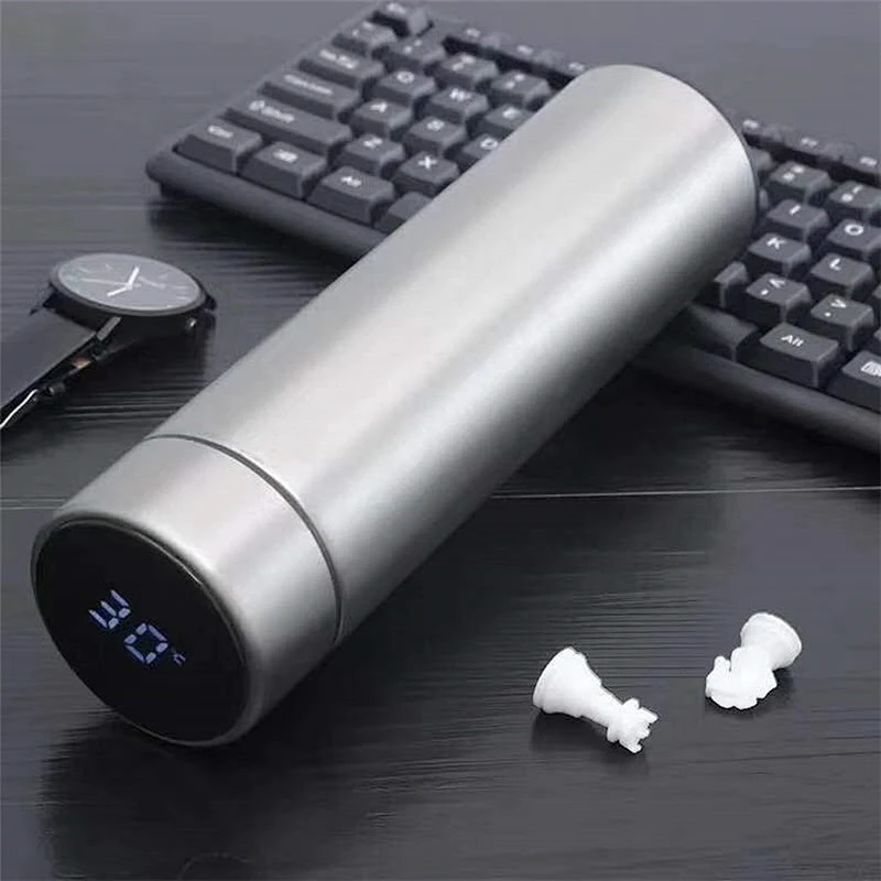 500ml Water bottle vacuum travel drinking coffee tea tumbler with infuser temperature display