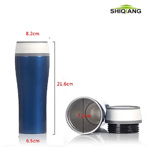 14oz unbreak stainless steel vacuum insulated tumbler with 360degree comeout leakproof lid