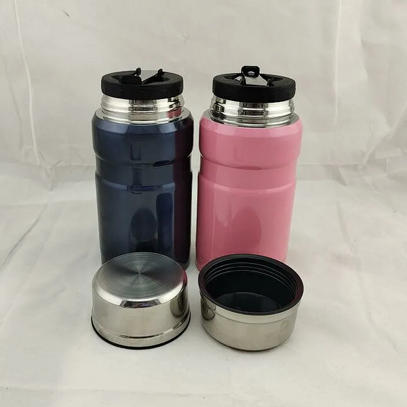 750 ml Keep Warm Double Wall Insulated Stainless Steel Food Container Vacuum Thermos Flask Soup Jar