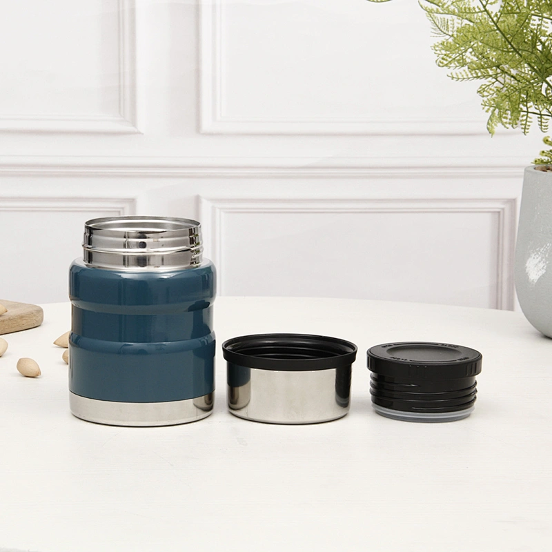 Modern thermos vacuum lunch boxes storage with color painting