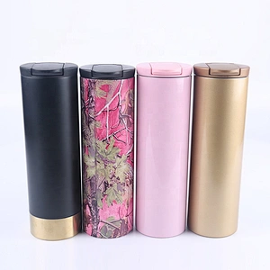 Travel Tumbler Plastic Vacuum Cup Keep Warm Stainless Steel Mug
