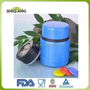 Food grade 500ml double wall metal thermal insulated lunch box