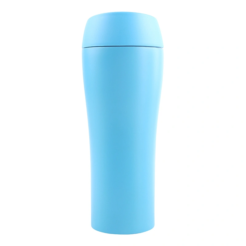 Leak Proof Push Button Lid Water Bottle Flask Thermos 380ml Stainless Steel Vacuum Tumbler