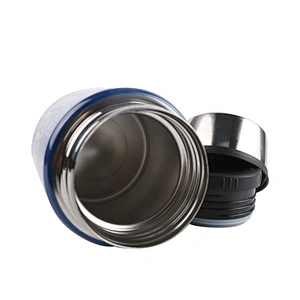 Custom Cute Printed 1L Leak Proof Lid Stainless Steel Insulated Thermal Food Container Kids Lunch Box Set