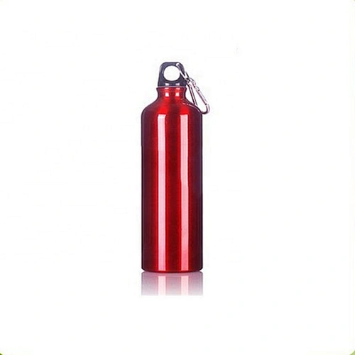 750ml Multicolor Travelling Camping Aluminium Sports Bottles With Carabiner Hook