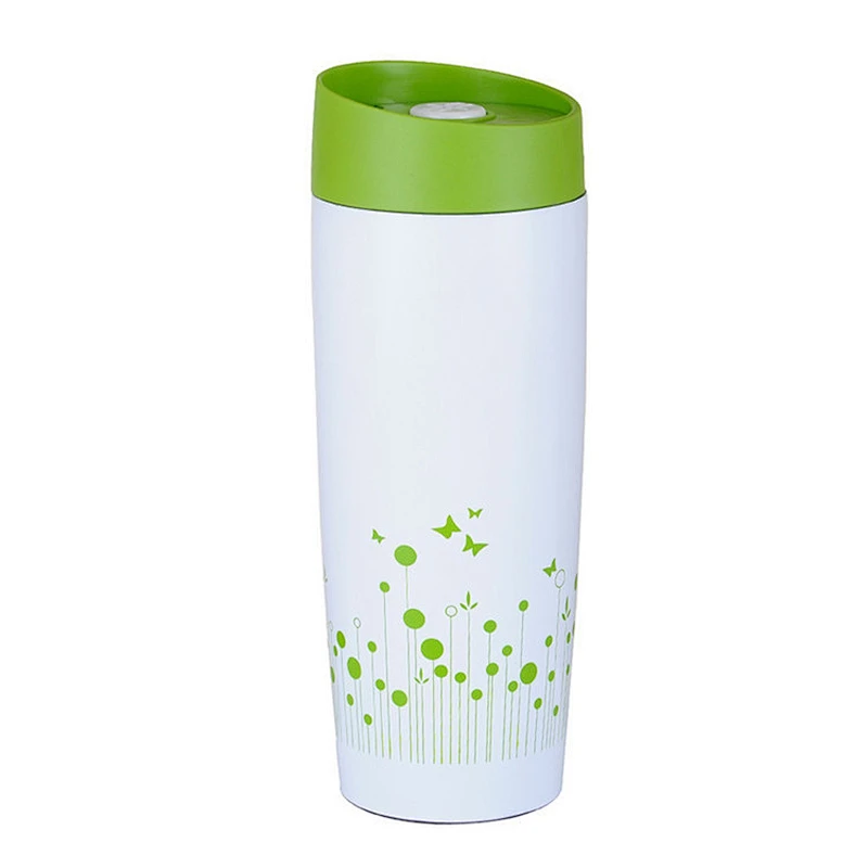 12oz Stainless steel leakproof vacuum office cup with push button lid BL-5105