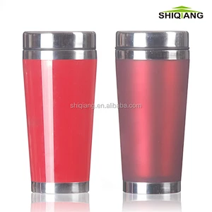 450ml 16oz Stainless Steel Inner Bottom Can Put Paper Insert Double Wall Travel Mugs