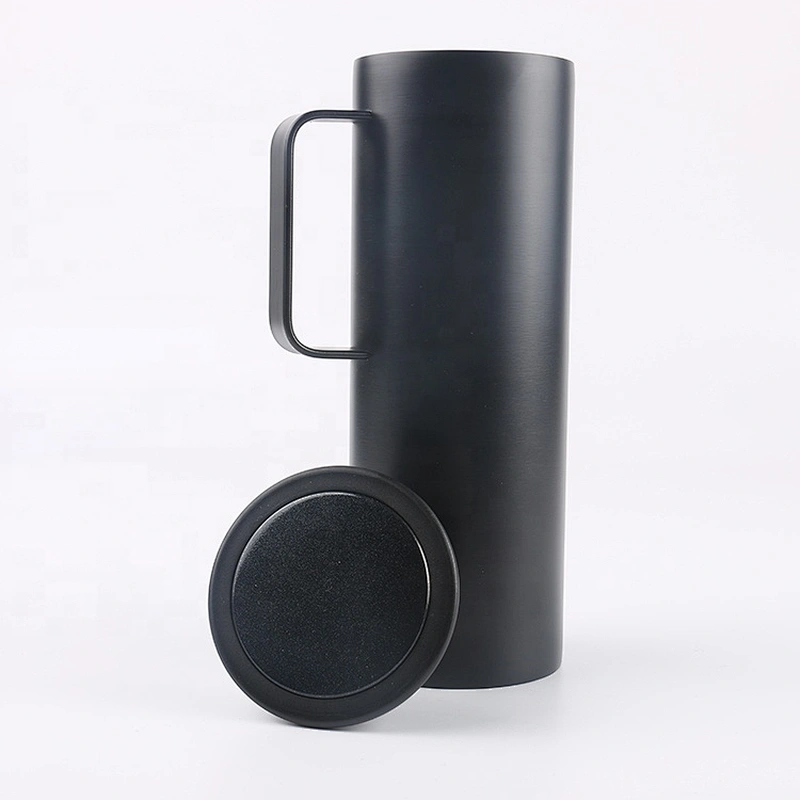 Vacuum Flask Insulated 450ml Leakproof Stainless Steel Tumbler Coffee Cup With Handle