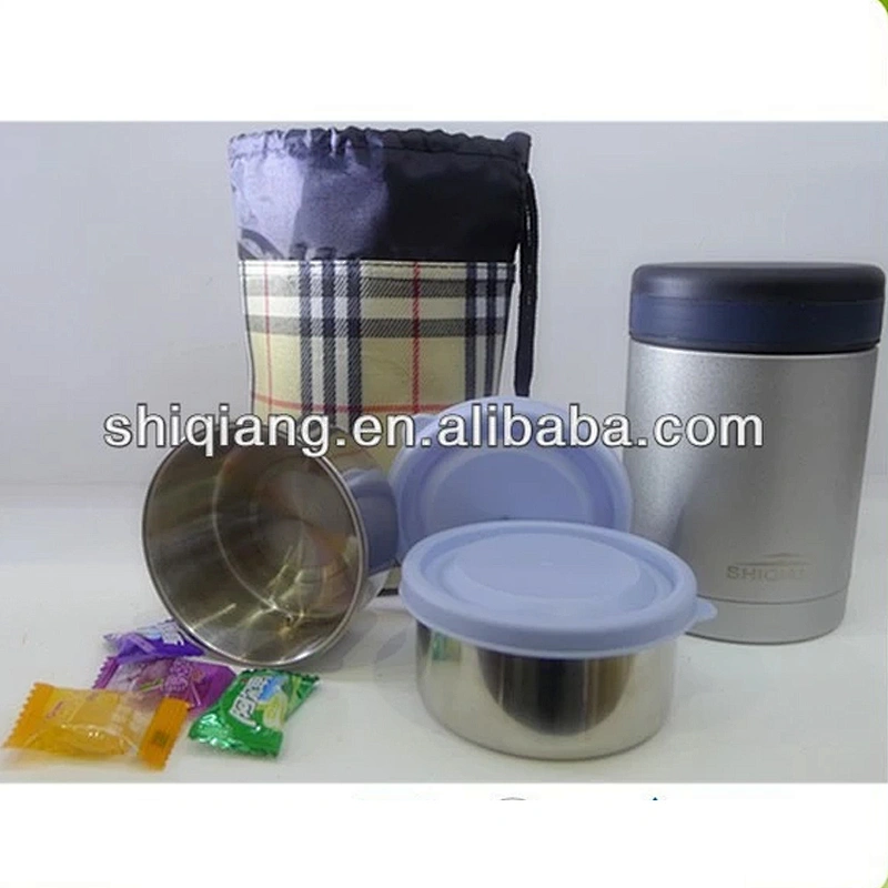 Colorful Double Wall Stainless Steel Children Vacuum Food Lunch Container