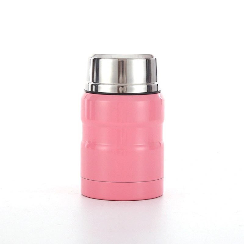 500ml Keep Hot Double Wall Insulated Stainless Steel Food Container Vacuum Thermos Flask Soup Storage Jar