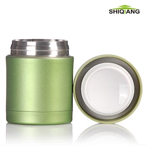 Double Wall Stainless Steel Vacuum Container Insulated Round Kids Lunch Box Food Storage