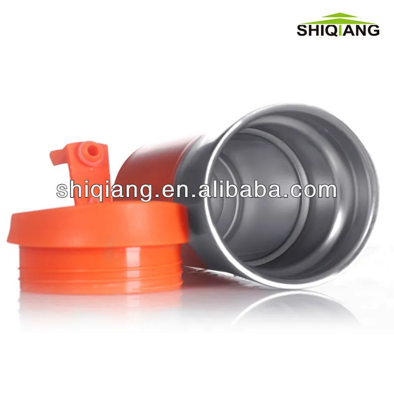 400ml Double Wall Stainless Steel Travel Water Tumbler With Leakproof Lid