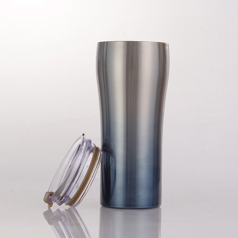 Stainless Steel 304 Insulated Thermo Beer mug with tritan lid and straw stopper