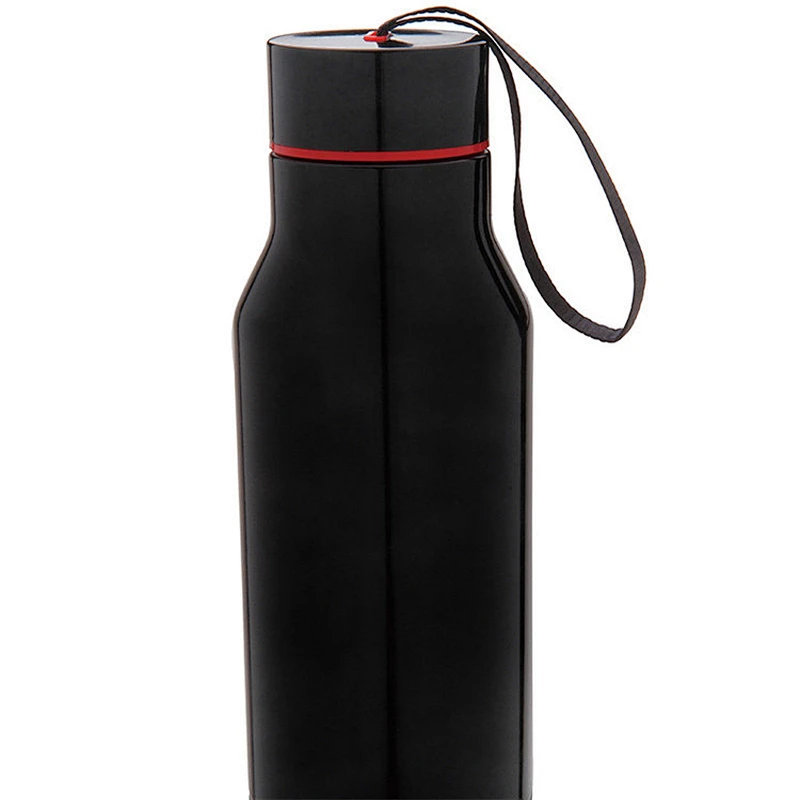 750ml double wall stainless steel vacuum insulated water bottle with strap