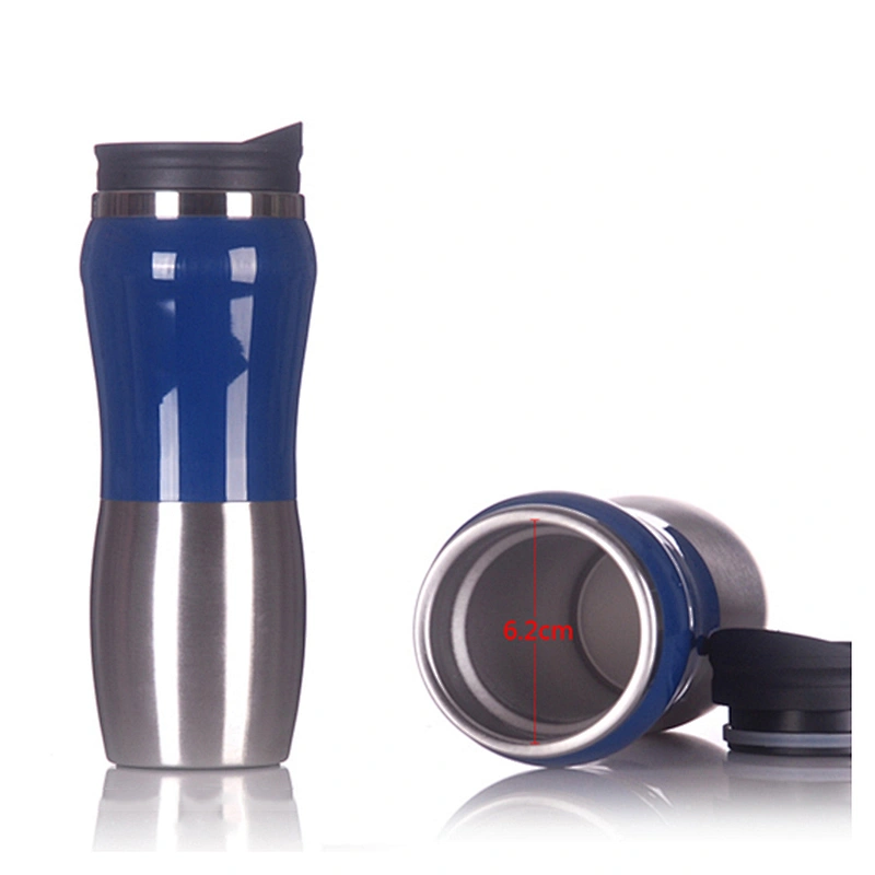 350ml Double Wall Stainless Steel Curved Shape Thermal Coffee Tumbler Mug