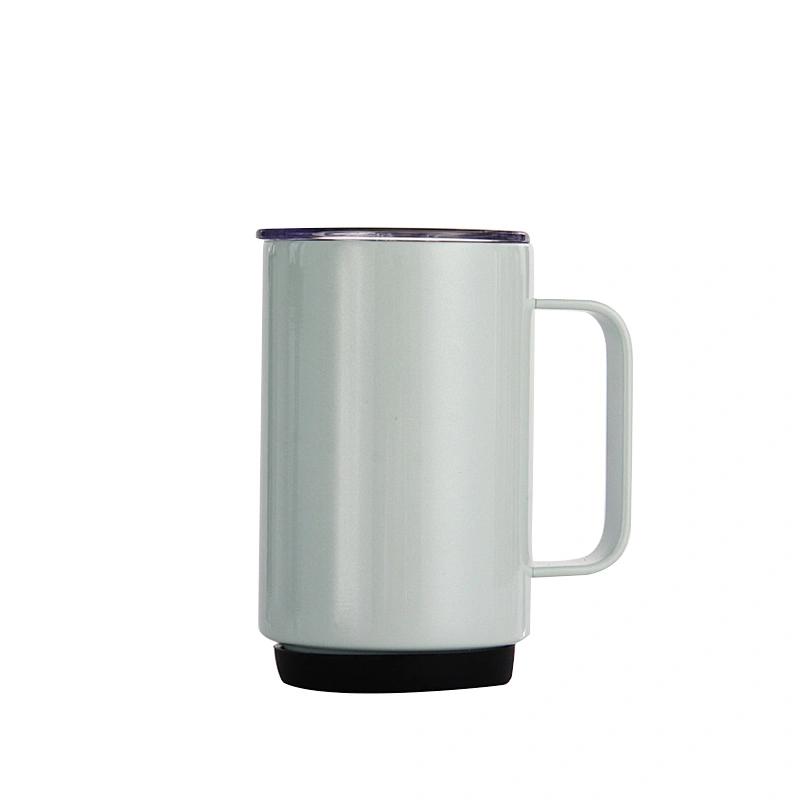 Stainless Steel Handle Tea Tumbler Mug 350ml Double Wall Vacuum Thermos Coffee Cups