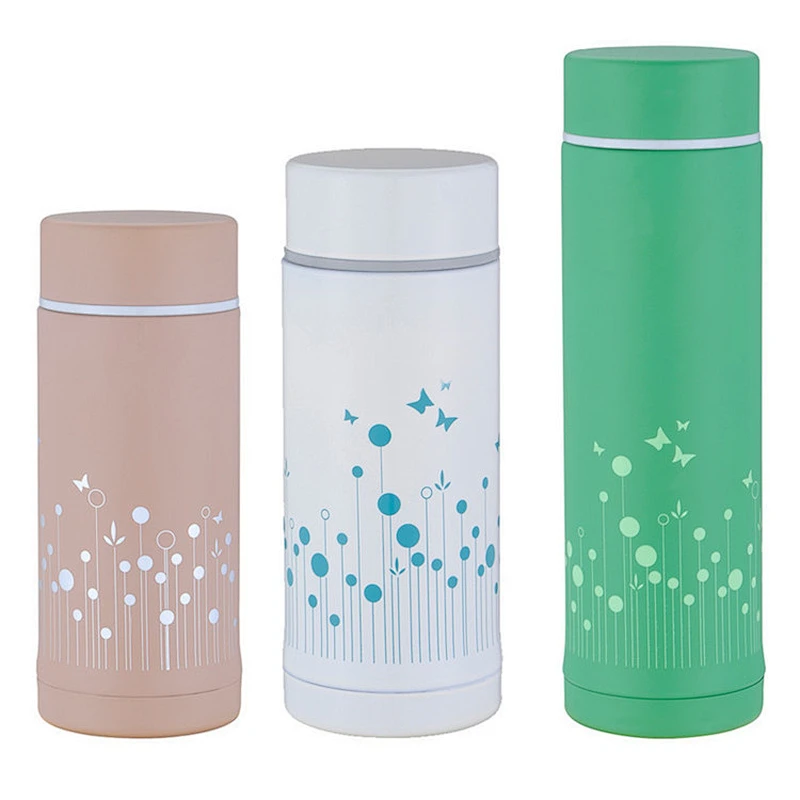 250ml vacuum thermos mini bottle water flask with steel lid