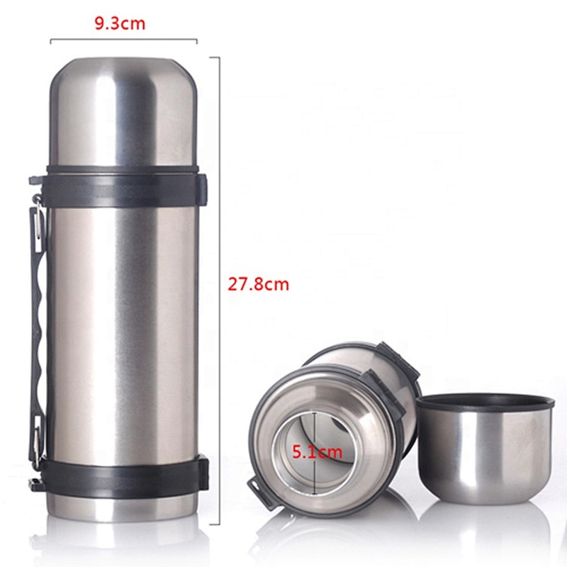 Souvenir Gift Double Wall Insulated Stainless Steel 1.1L Soup Water Vacuum Thermos Flask For Camping