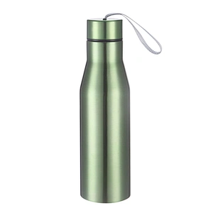 750ml big mouth double wall stainless steel thermos vacuum flask with strap