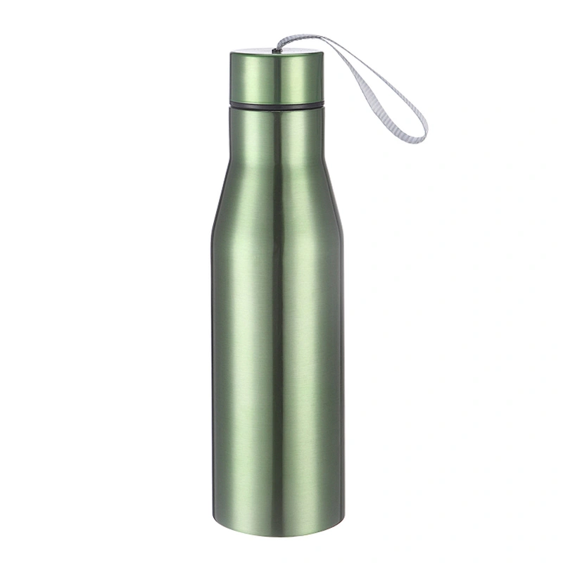 750ml big mouth double wall stainless steel thermos vacuum flask with strap