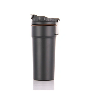 700ml double wall stainless steel vacuum insulated tumbler with leakproof lid ss hand hold