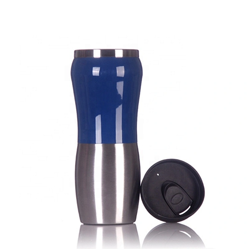 Double Wall Sports Travel Water Bottle Vacuum Flask Cup 450ML Custom Personalized Stainless Steel Mug