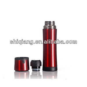 Vacuum Flask Keep Drinks Hot And Cold 500ml With Custom Panton Color and Logo Printing With Button Inner Lid and Cup Lid