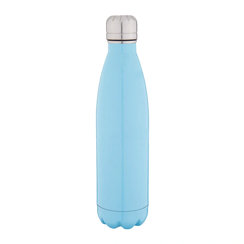 Cola Shape 1L Glitter Painting Double Wall Stainless Steel Vacuum Sports Water Bottles
