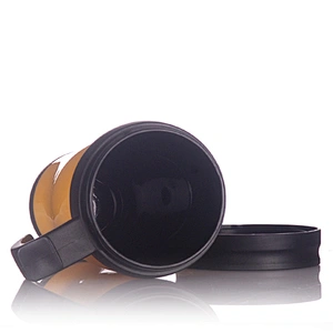 China Manufacturer 400ml Hot Sale BPA Free Plastic Becher With Lid And Handle