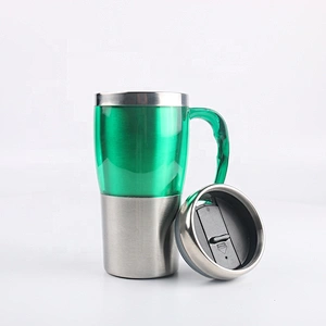 Tumbler Coffee Travel Cup Insulated Custom Stainless Steel Mug With Handle