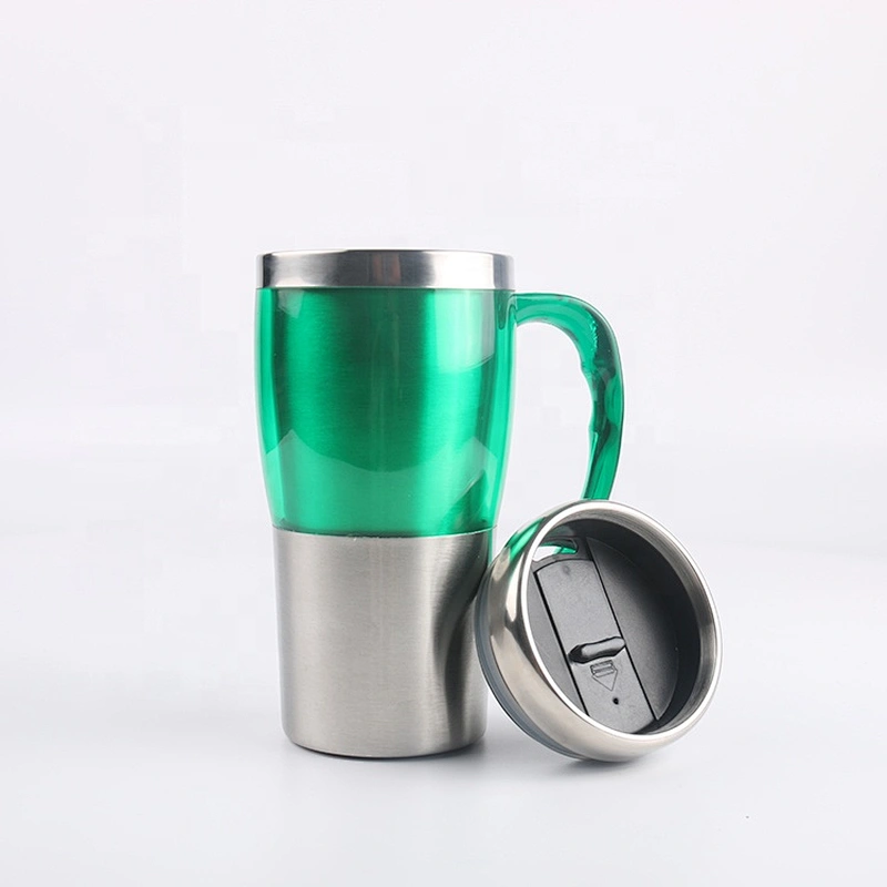 Tumbler Coffee Travel Cup Insulated Custom Stainless Steel Mug With Handle