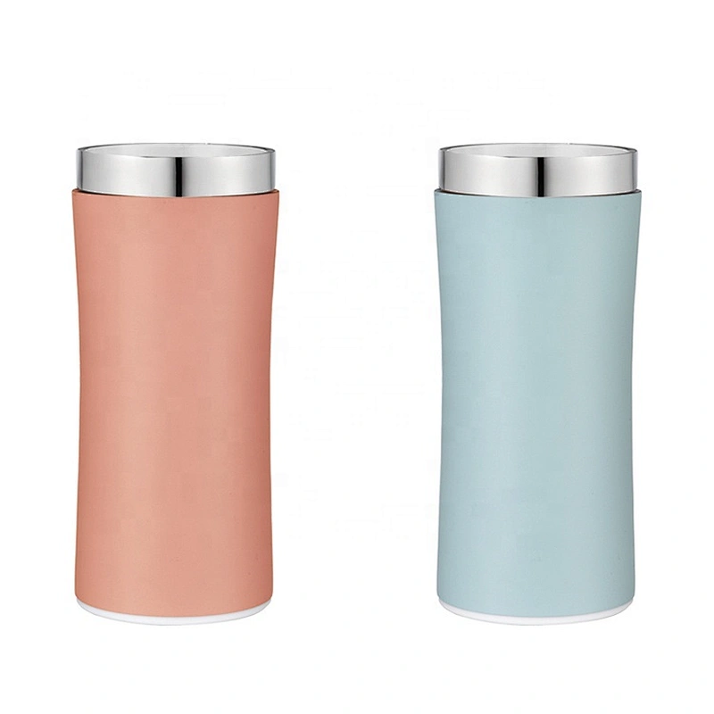 Wholesale push button lid stainless steel vacuum 350ml thermo mug
