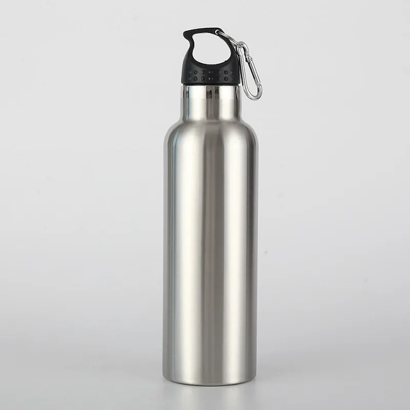 Custom Vacuum Insulated Thermos Flask Portable Metal Sport Drink Bottles With Lid