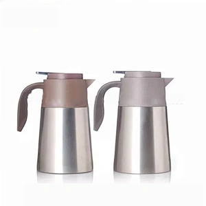 Large Capacity 1.2L Classical Stainless Steel Vacuum Kettle Coffee Pot With Handle