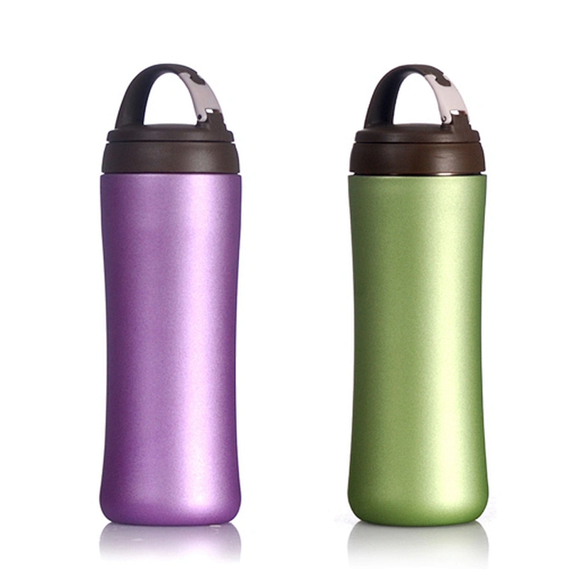 350ml high grade Korean vacuum flasks water bottles with tea filter carabiner lid