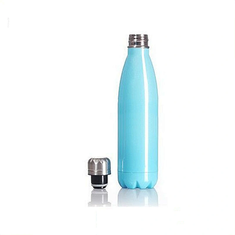 Multi-Color Outdoor Fitness Stainless Steel Double Wall Sports Drinking Water Bottle