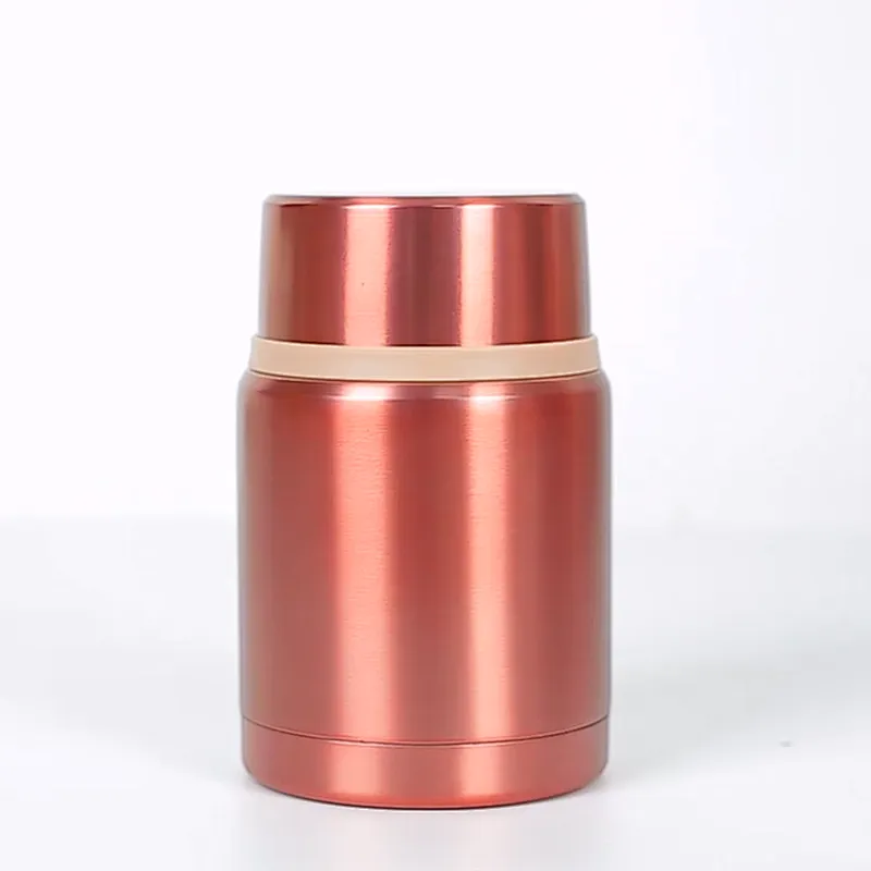Leakproof Lid 500ml Lunch Box Double Wall Stainless Steel Vacuum Food Storage and single wall salad cases
