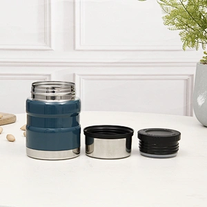 370ml double wall stainless steel thermos vacuum food container lunch box with color painting