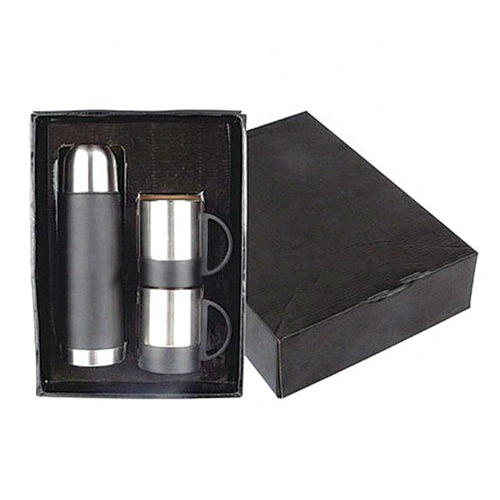 Souvenir Travel 500ml Vacuum Stainless Flask And Cups Gift Set