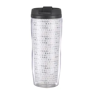 Custom Paper Printed Insert Insulated Stainless Steel Double Wall Vacuum Travel Mug