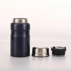 750ml Keep Warm Double Wall Insulated Stainless Steel Food Container Vacuum Thermos Flask Soup Jar With Spoon