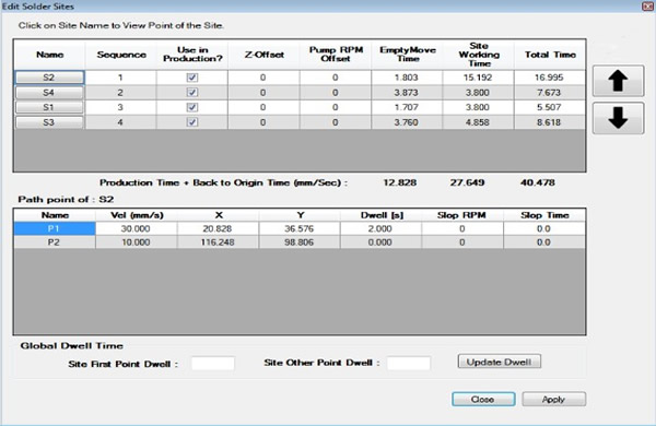 Solder path editing: Solder path editing: