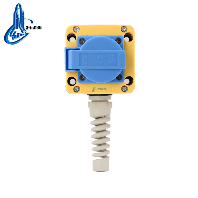 european socket yellow waterproof box electric switches and sockets XDL85-JB183F
