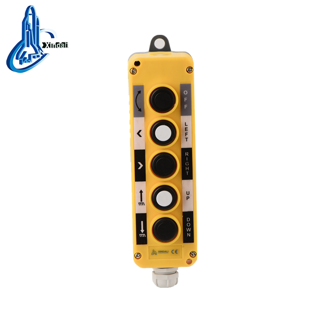 5 hole ip54 electrical waterproof push button switch with box XDL10-EPB5