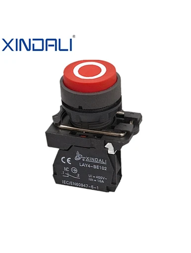 spring return push button