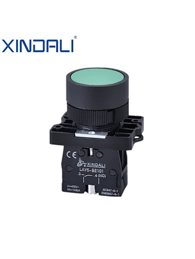 spring return push button