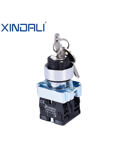 spring return push button