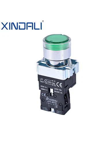 push button switch with light